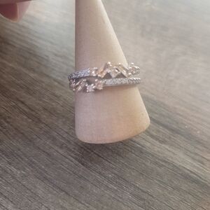 Bomb Party Elegant Smokey Topaz and Silver Women's Ring